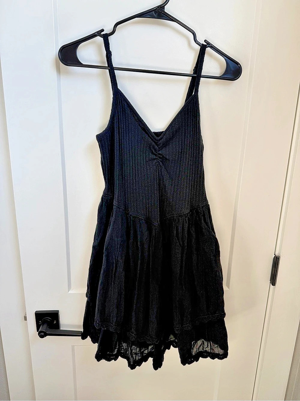 aerie Black Mini Dress Size Large
